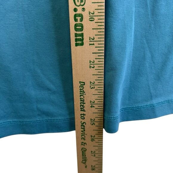 Duluth Trading Co. Blue Short Sleeve Button Front Size medium - Picture 6 of 12